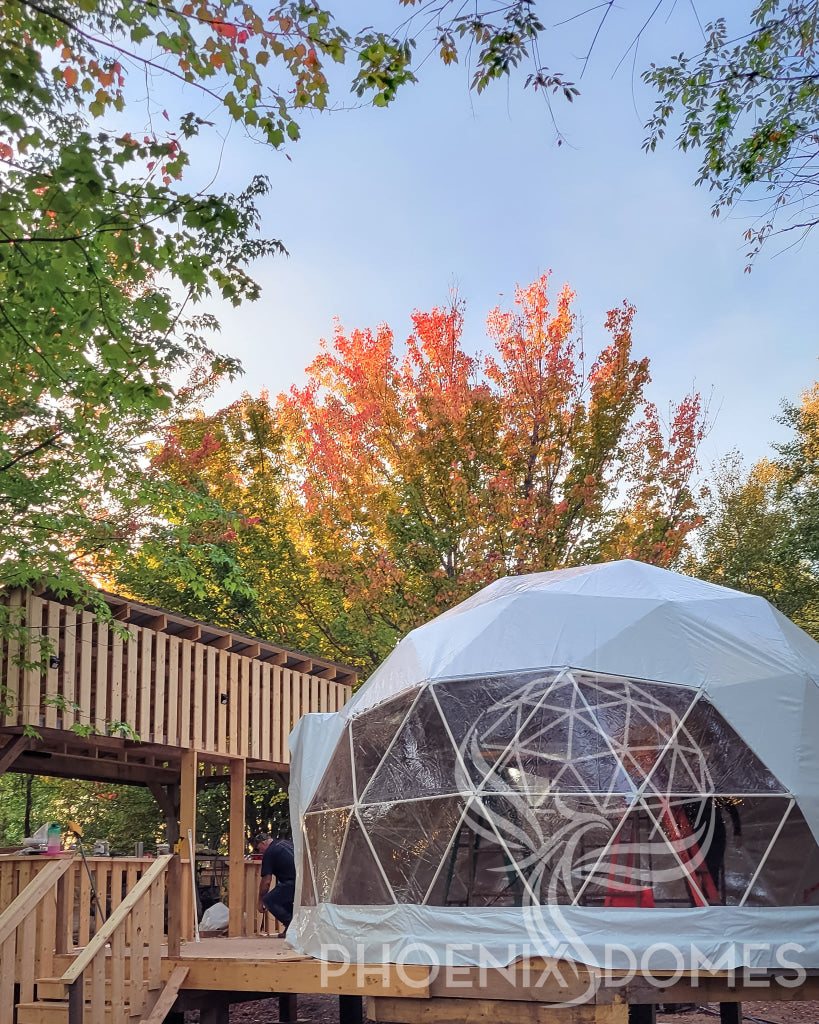 Geodesic Dome 72 Ft in Diameter by Domespaces DS2260. Luxury Camping -   Canada