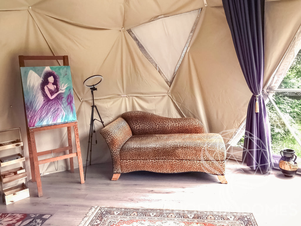 4-Season DELUXE Glamping & Yoga Package Dome - 33'/10m – Phoenix