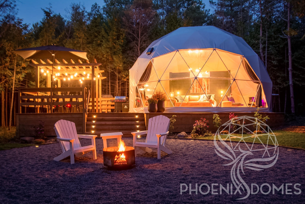 16'/5m Teardrop Glamping Tent / Lotus Tent – Phoenix Domes Canada