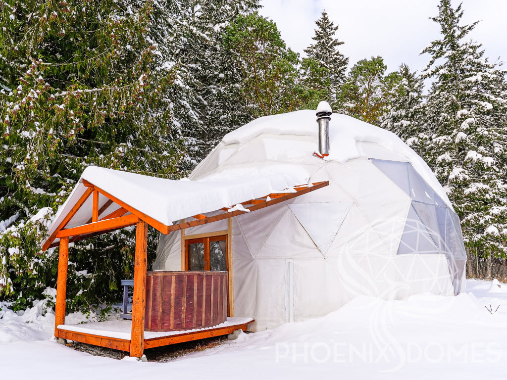 4-Season DELUXE Glamping & Yoga Package Dome - 33'/10m – Phoenix