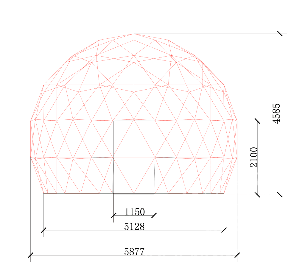 6M/20 3/4 Sphere - 4-Season Package Dome
