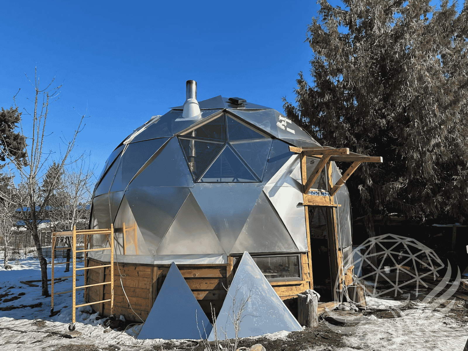 Geodesic dome with Aluminum roof kit
