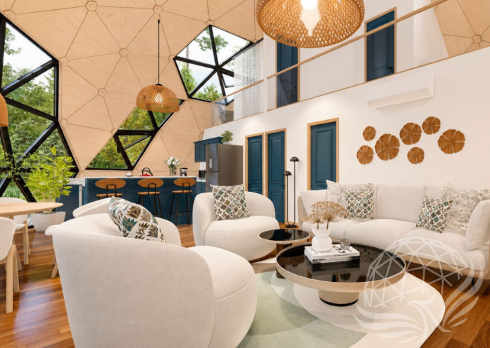 Geodesic Dome Living Retreat