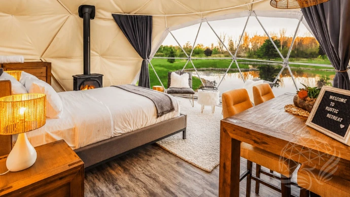 Rustic dome retreat