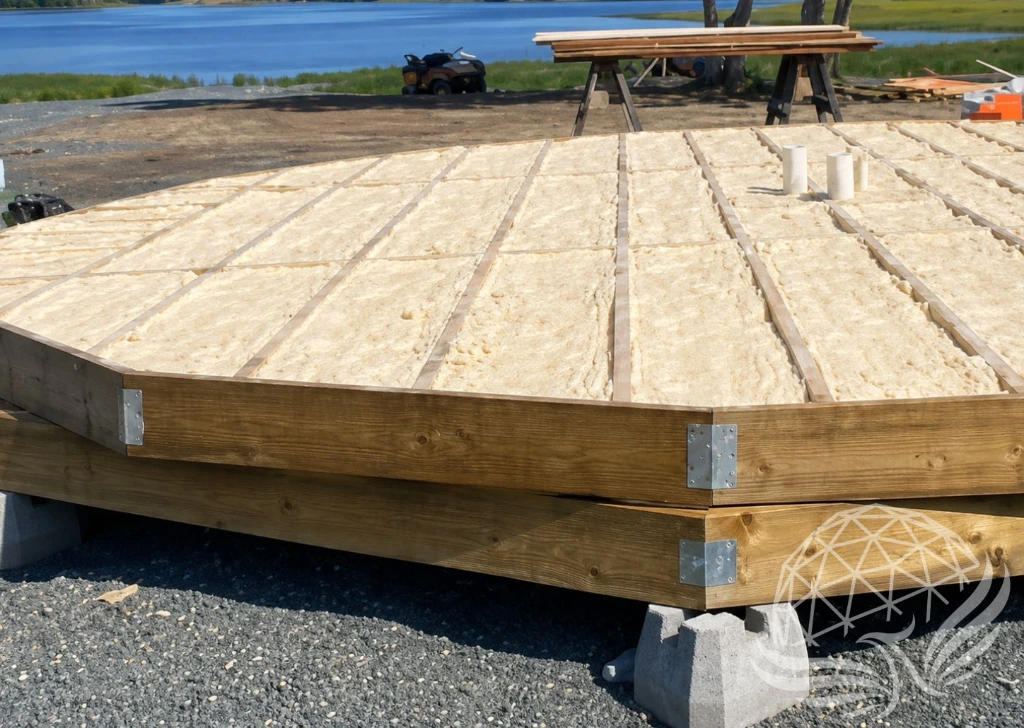 Dome Platform deck with insulation