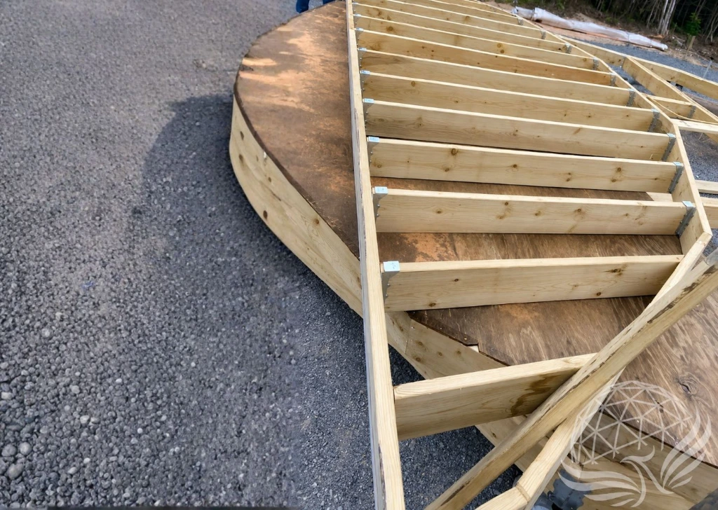 New Deck Framing in the Forest