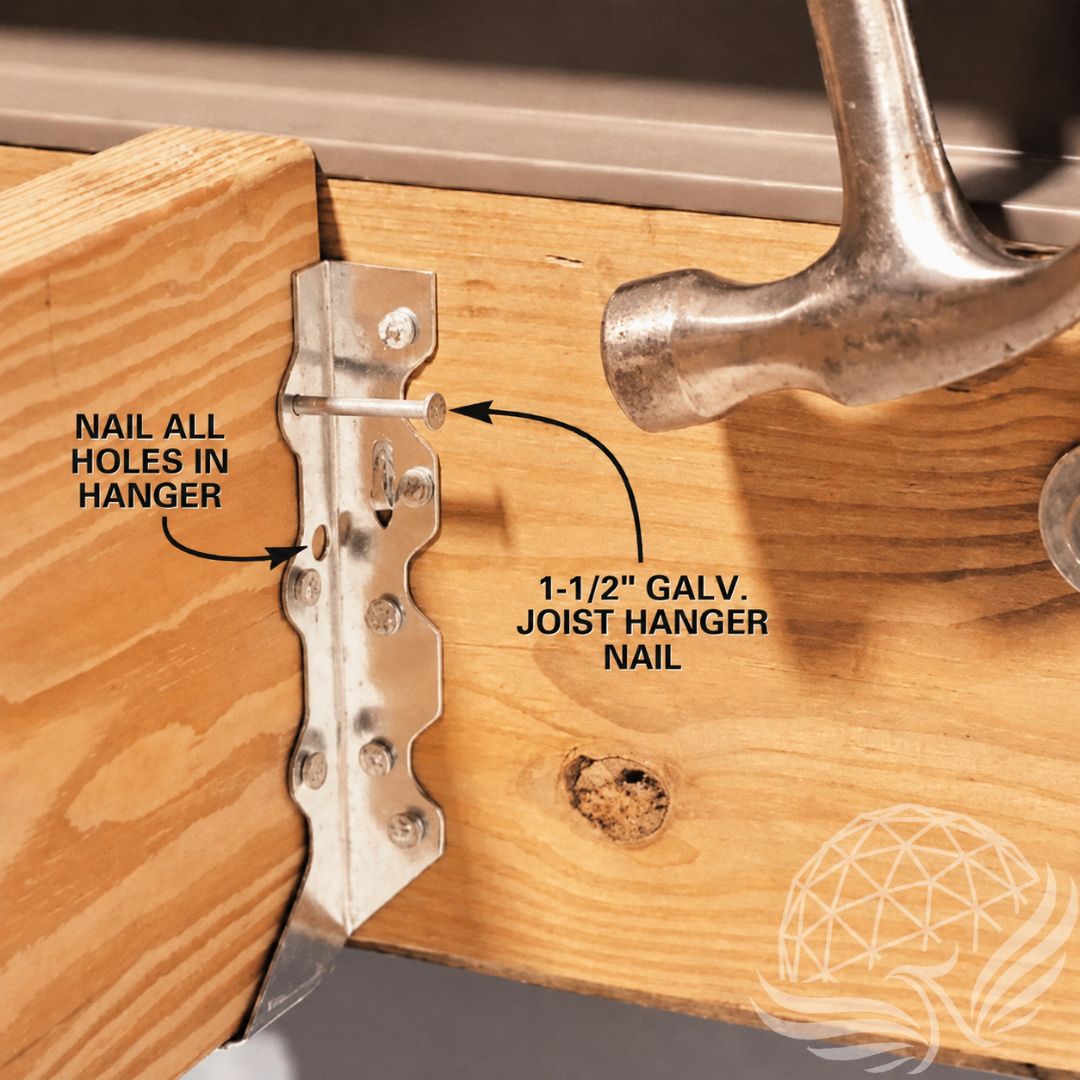 Installing a Galvanized Joist Hanger