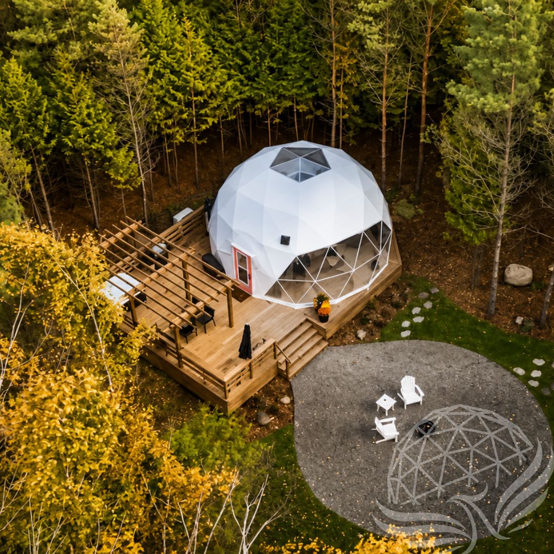 Forest Geodesic Dome Retreat
