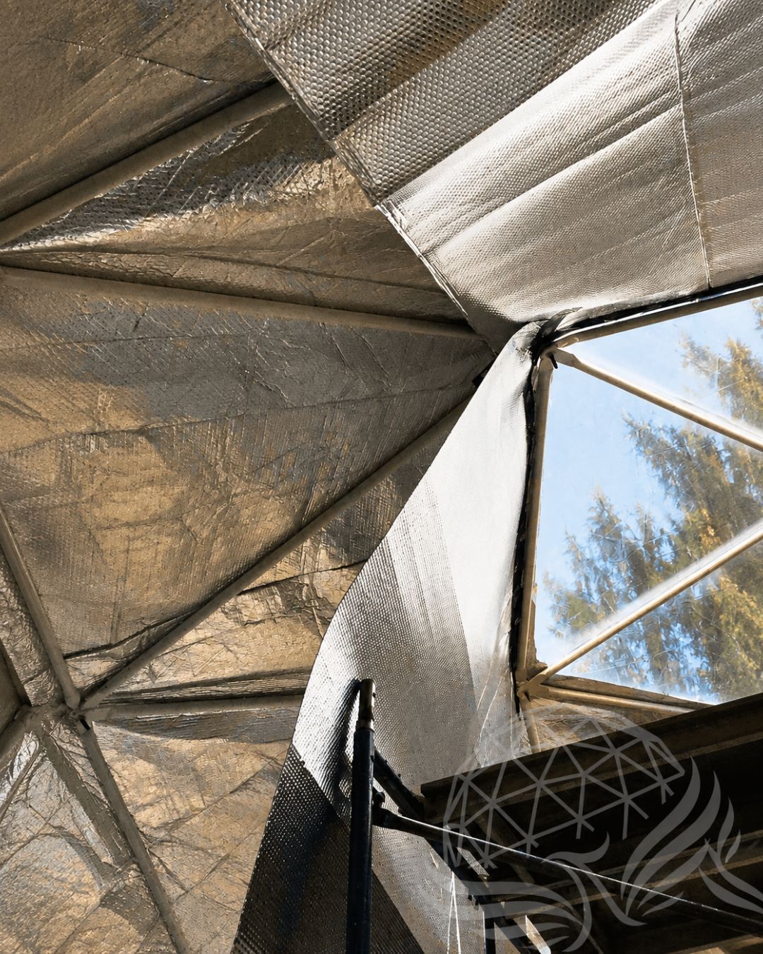 Reflective Geometric Skylight Interior