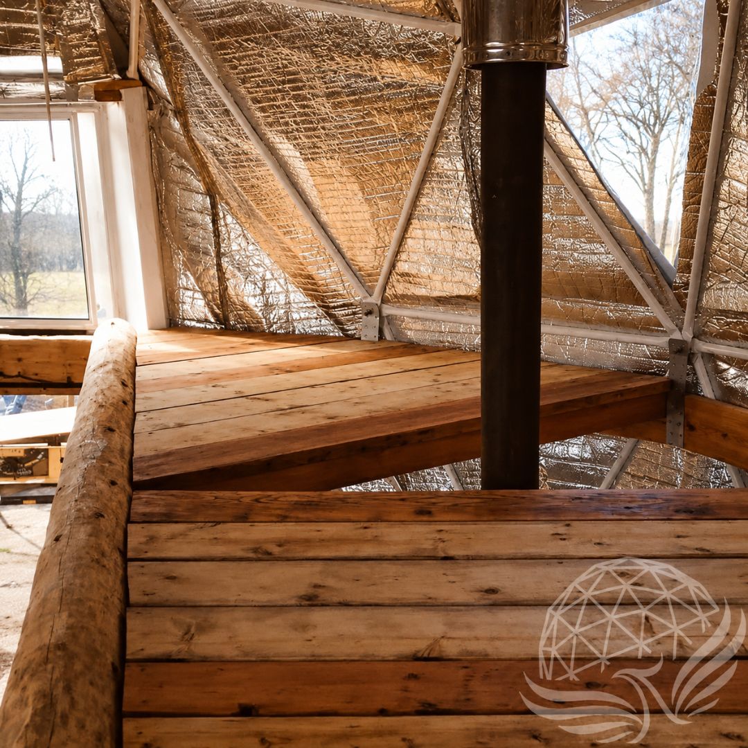 Rustic Loft with Reflective Insulation