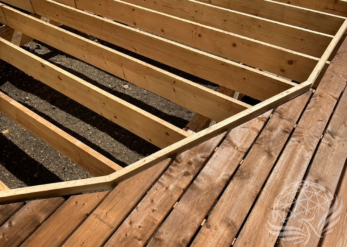 Weathered Deck and Timber Joists