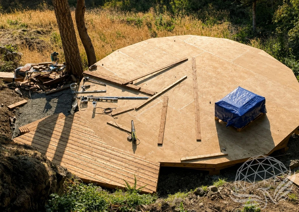 Sunlit Woodland Construction Platform