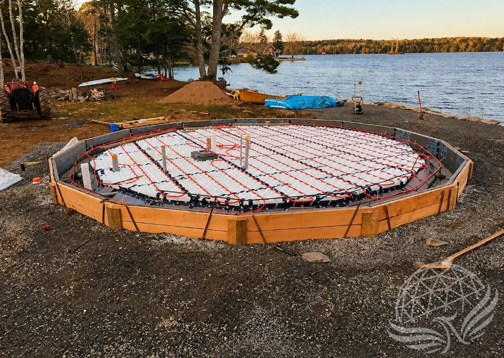 Lakeside Radiant Foundation Construction