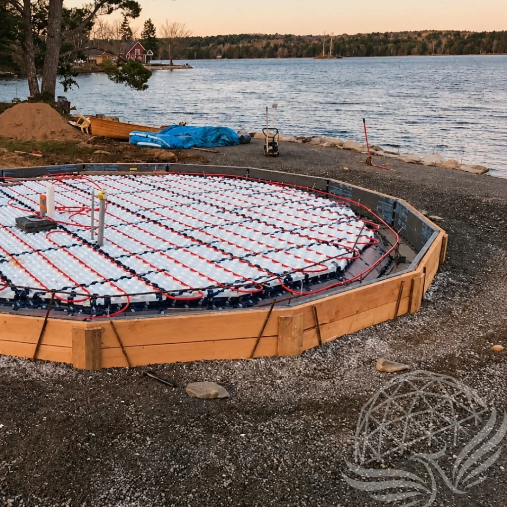 Lakeside Foundation at Dusk