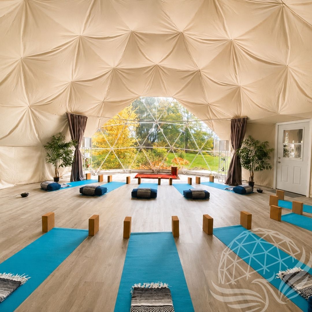 Serene Geodesic Dome Yoga Studio