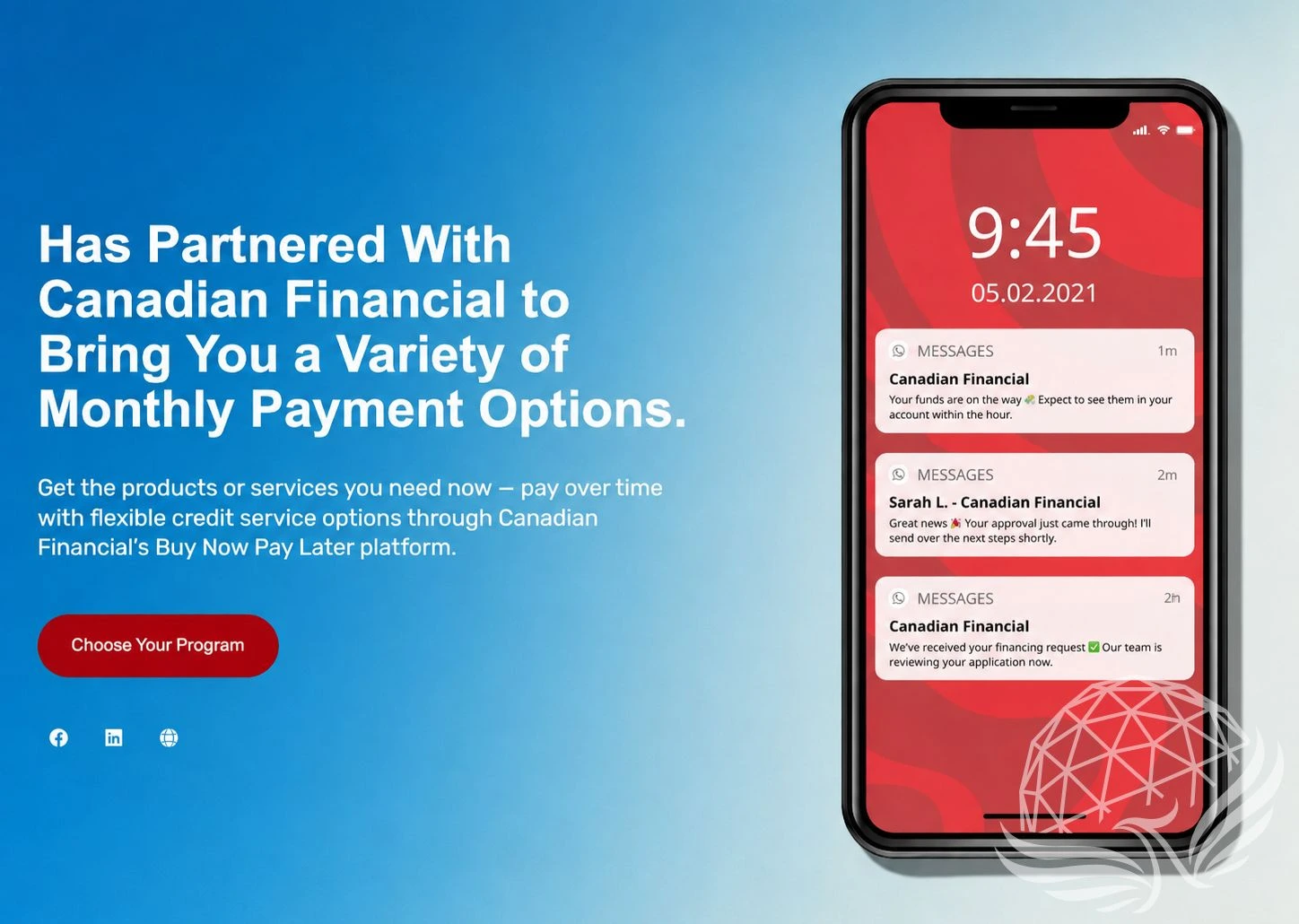 Canadian Financial Mobile Payment Banner