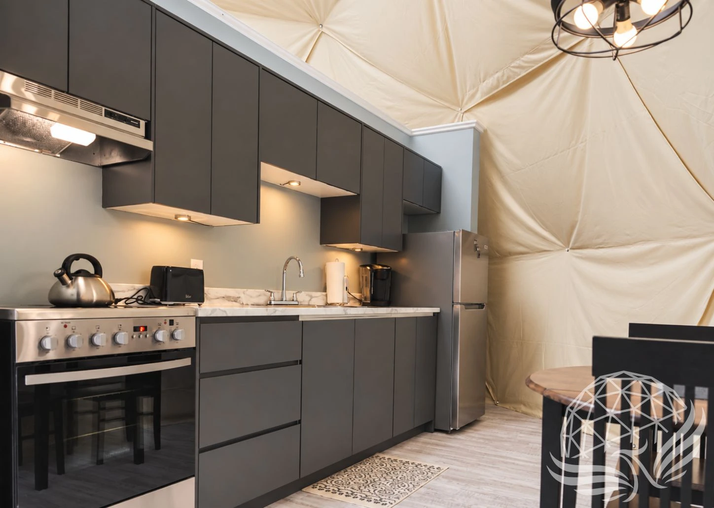 Cozy Modern Dome Kitchen Interior