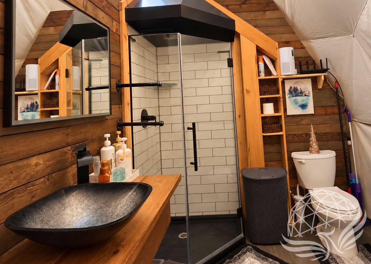 Cozy Rustic Attic Bathroom Retreat