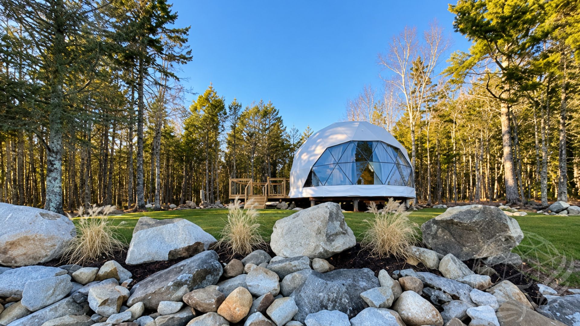 Serene Lakeside Geodesic Dome Retreat