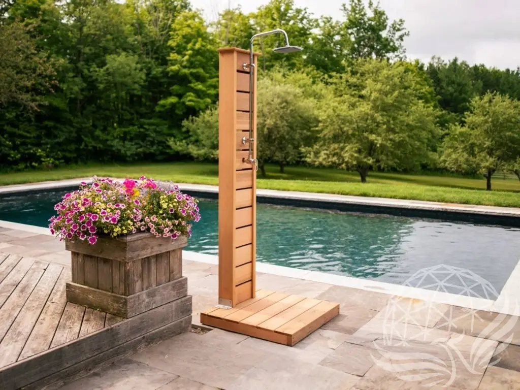 Cedar Outdoor Shower