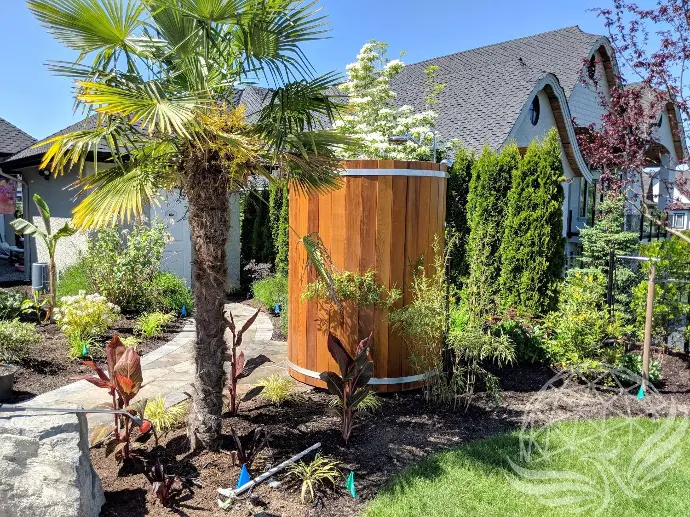 Rainbow Cedar Barrel Shower