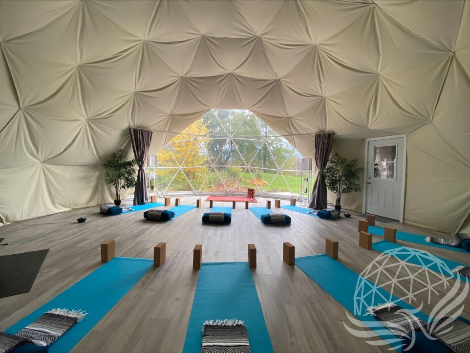 30' yoga studio geodesic dome