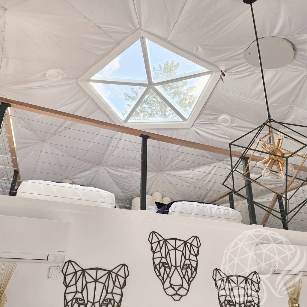 [PX05-HB-SKYL-OP] Hybrid Double Pane Glass Skylight Upgrade (5m/16', Avec 1 triangle d'ouverture)