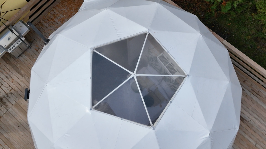 Couvercle de puits de lumière en PVC opaque (5m/16', Blanc)