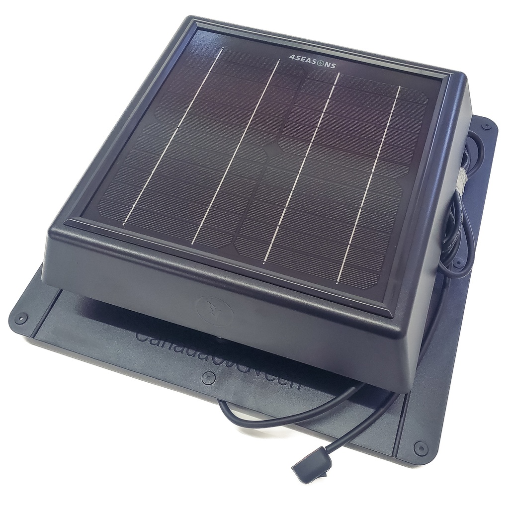 Solar Fan With 15Ft Corded Switch